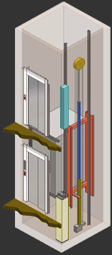 Passenger green lift fluitronic 81.21 mrl-t